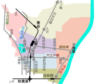 台東区地図貸事務所検索